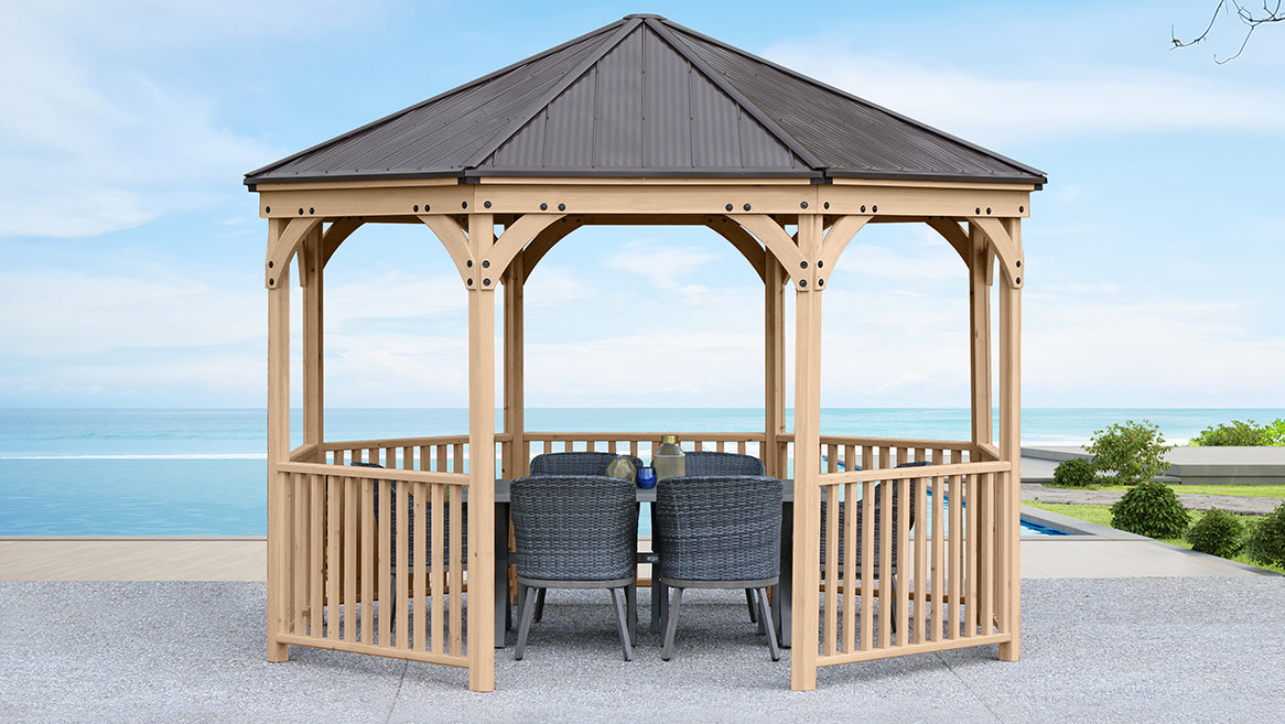 Yardistry 12’ Meridian Octagon Gazebo - Yardistry - Ambient Home