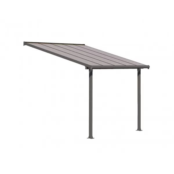 Palram – Canopia 10x10 Aluminum Olympia Patio Cover Kit - Gray & Bronze (HG8810) - Palram - Ambient Home