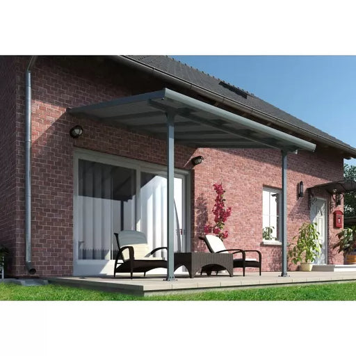 Palram – Canopia 10x10 Feria Metal Patio Cover Kit - Gray (HG9410) - Palram - Ambient Home