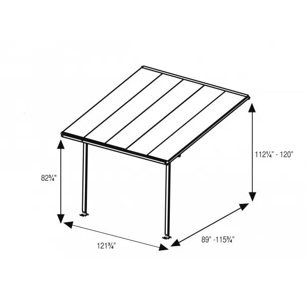 Palram – Canopia 10x10 Feria Patio Cover Kit - White (HG9310) - Palram - Ambient Home