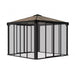 Palram - Canopia 10x10 Ledro Enclosed Gazebo Kit - Gray/Bronze HG9190 - Palram - Ambient Home