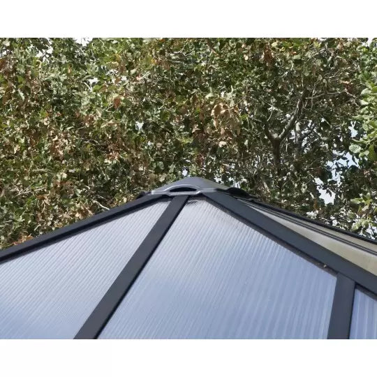 Palram - Canopia 10x10 Ledro Enclosed Gazebo Kit - Gray/Bronze HG9190 - Palram - Ambient Home