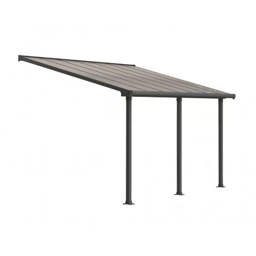 Palram – Canopia 10x14 Aluminum Olympia Patio Cover Kit - Gray & Bronze (HG8814) - Palram - Ambient Home