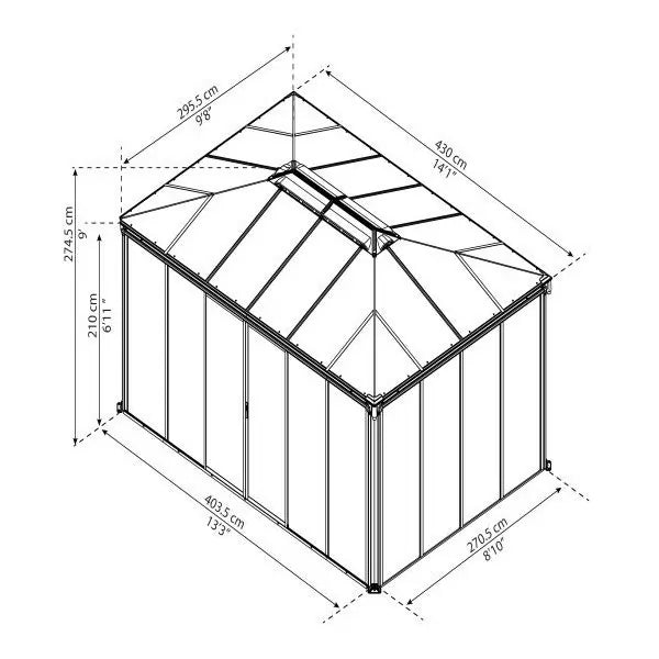 Ledro 10 ft. x 10 ft. Enclosed Gazebo Kit