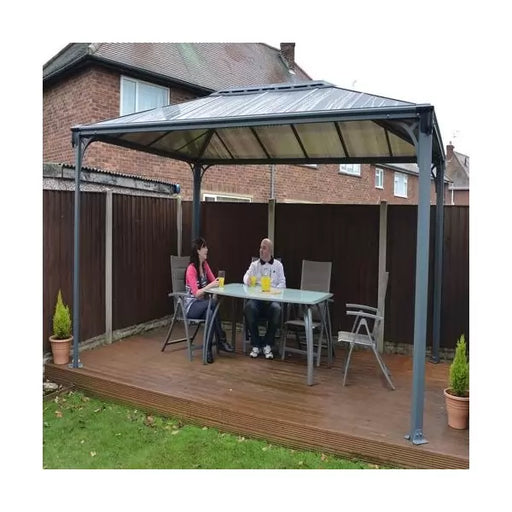 Palram – Canopia 10x14 Martinique Aluminum Rectangle Metal Gazebo Kit (HG9170) - Palram - Ambient Home