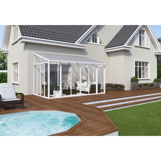 Palram - Canopia 10x14 San Remo Patio Enclosure Kit - White HG9060 - Palram - Ambient Home