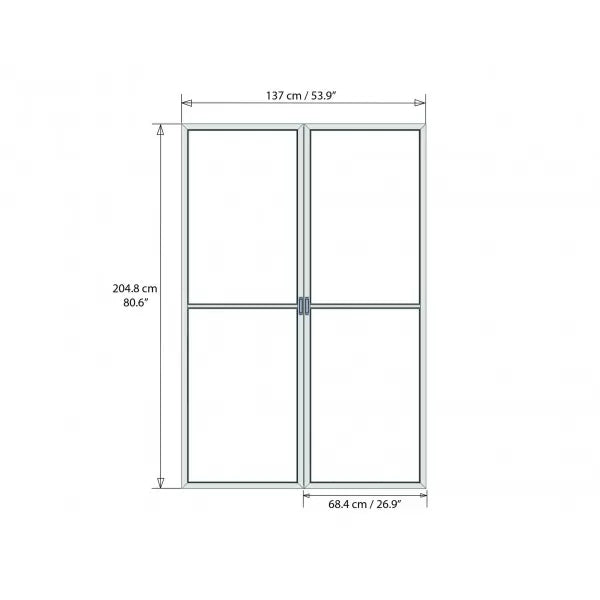 Palram 13'W x 14'D San Remo Patio Enclosure Kit w/ Screen Doors - White (HG9068) - Palram - Ambient Home