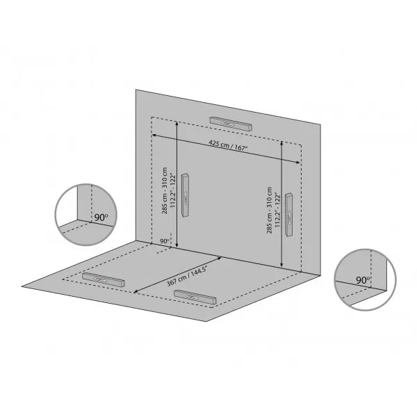 Palram 13'W x 14'D San Remo Patio Enclosure Kit w/ Screen Doors - White (HG9068) - Palram - Ambient Home