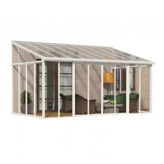 Palram - Canopia 13x14 San Remo Patio Enclosure Kit - White (HG9062) - Palram - Ambient Home