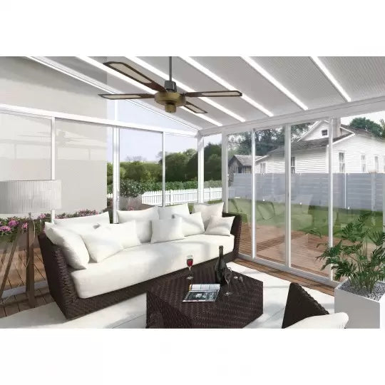 Palram - Canopia 13x14 San Remo Patio Enclosure Kit - White (HG9062) - Palram - Ambient Home