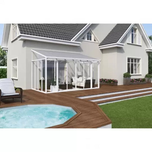 Palram - Canopia 13x14 San Remo Patio Enclosure Kit - White (HG9062) - Palram - Ambient Home