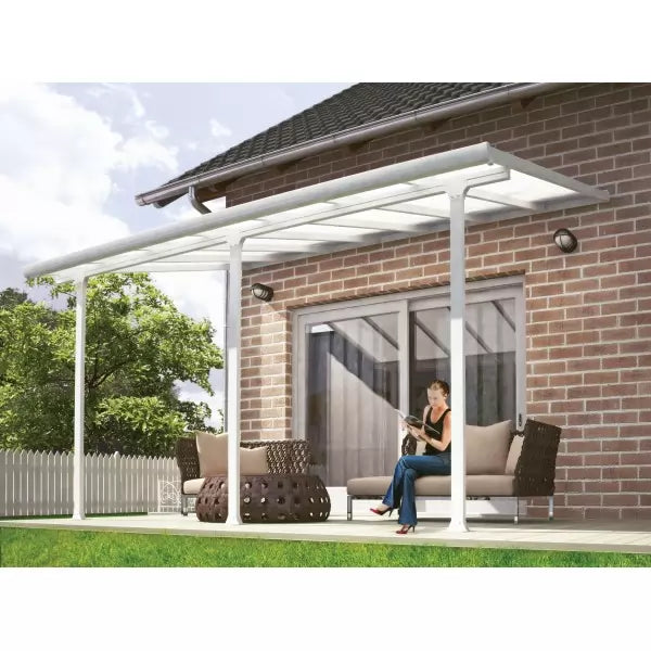 Palram - Canopia 13x40 Feria Patio Cover Kit - White (HG9240) - Palram - Ambient Home