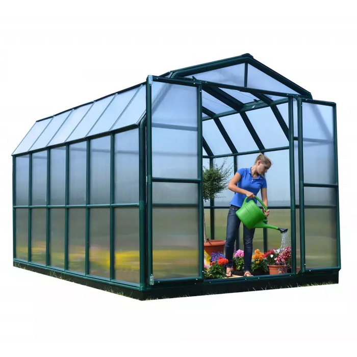 Palram - Canopia 8x12 Grand Gardener 2 Greenhouse Kit - Twin Wall (HG7212) - Palram - Ambient Home