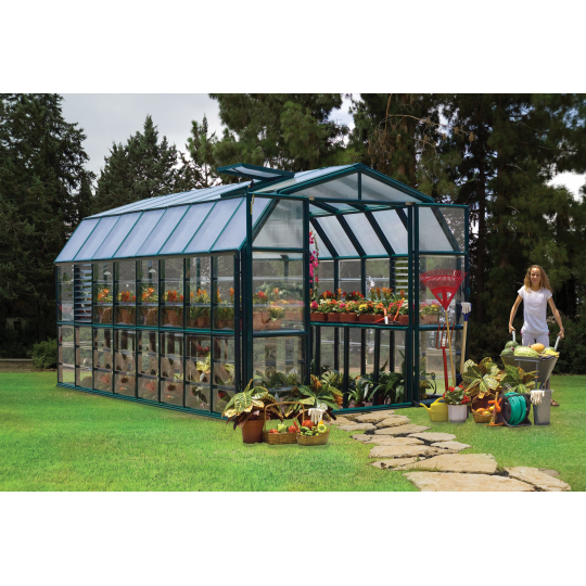 Palram - Canopia 8x16 Prestige 2 Greenhouse Kit - Clear HG7316C - Palram - Ambient Home