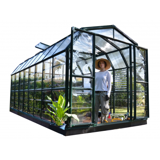 Palram - Canopia 8x16 Prestige 2 Greenhouse Kit - Clear HG7316C - Palram - Ambient Home