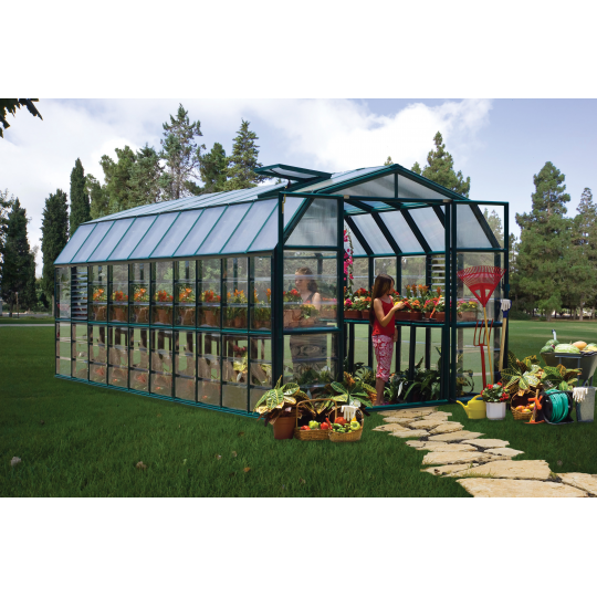 Palram - Canopia 8x20 Prestige 2 Greenhouse Kit - Clear (HG7320C) - Palram - Ambient Home