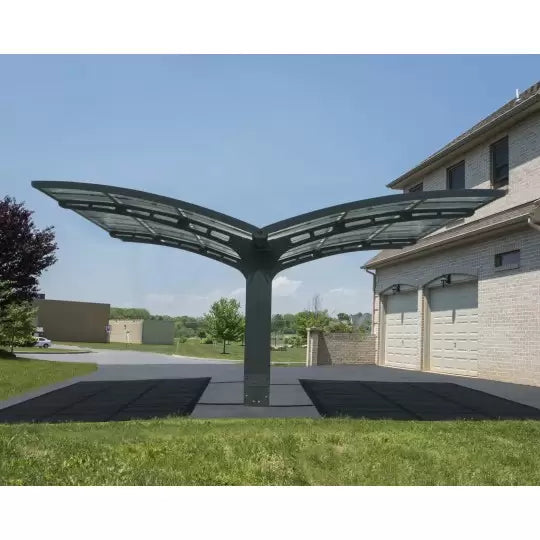 Palram - Canopia Arizona Wave Double Carport Wing-Style HG9101 - Palram - Ambient Home