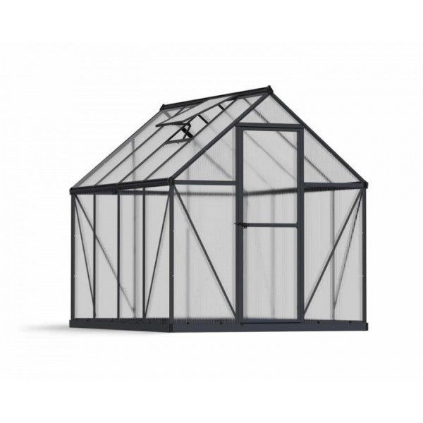 Palram - Canopia Mythos Hobby 6x8 Greenhouse Kit - Gray (HG5008Y) - Palram - Ambient Home