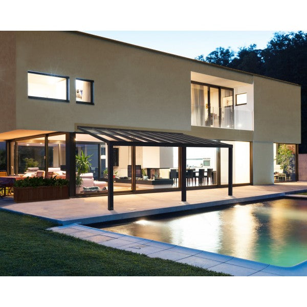 Palram - Canopia 11x27 Stockholm Patio Cover Kit - Gray/Clear (HG9464) - Palram - Ambient Home