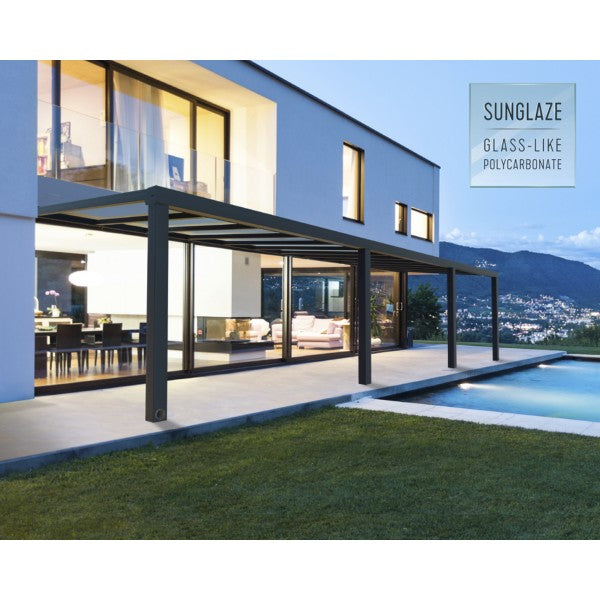 Palram - Canopia 11x31 Stockholm Patio Cover Kit - Gray/Clear HG9466 - Palram - Ambient Home