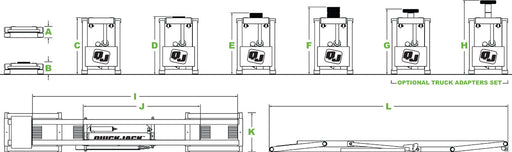 QuickJack  7000TL Portable Light Duty Truck and Passenger Car Lift System - QuickJack - Ambient Home