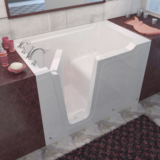 MediTub 3660 Walk-In-Tub 36 x 60 White Bathtub, Whirpool & Air Jets Add-Ons - MediTub - Ambient Home