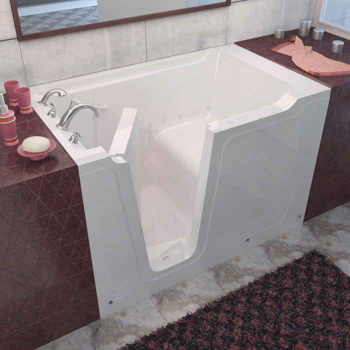 MediTub 3660 Walk-In-Tub 36 x 60 White Bathtub, Whirpool & Air Jets Add-Ons - MediTub - Ambient Home