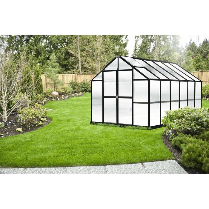 Riverstone Monticello Growers Edition 8 ft x 12 ft Greenhouse Black MONT-12-BK-GROWERS - Riverstone - Ambient Home