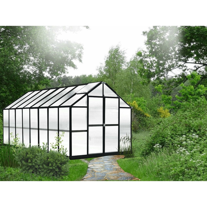 Riverstone Monticello Growers Edition 8 ft x 16 ft Greenhouse Black MONT-16-BK-GROWERS - Riverstone - Ambient Home