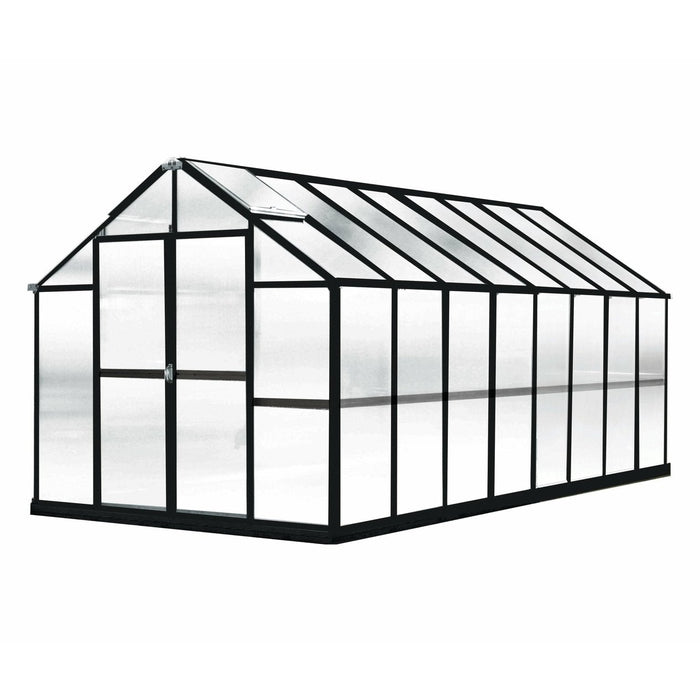 Riverstone Monticello Growers Edition 8 ft x 16 ft Greenhouse Black MONT-16-BK-GROWERS - Riverstone - Ambient Home