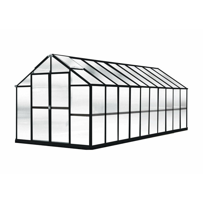 Riverstone Monticello Growers Edition 8 ft x 20 ft Greenhouse Black MONT-20-BK-GROWERS - Riverstone - Ambient Home