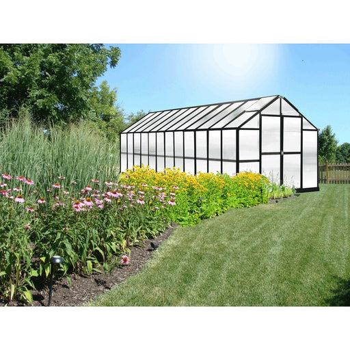 Riverstone Monticello Growers Edition 8 ft x 24 ft Greenhouse Black MONT-24-BK-GROWERS - Riverstone - Ambient Home