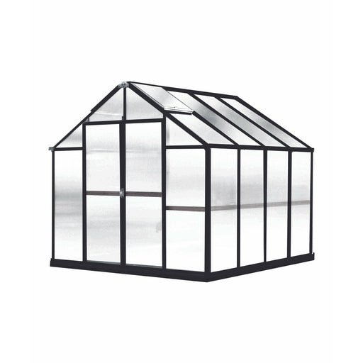 Riverstone Monticello Growers Edition 8 ft x 8 ft Greenhouse Black MONT-8-BK-GROWERS - Riverstone - Ambient Home