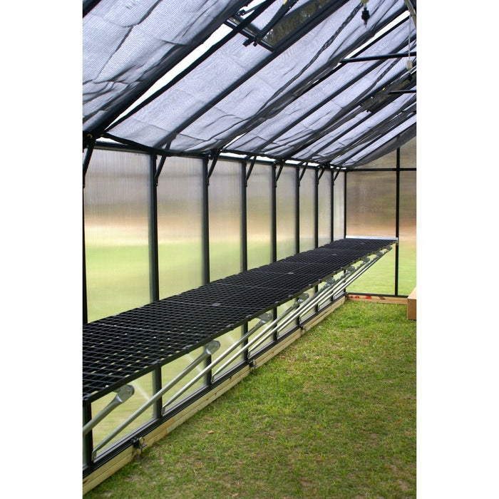 Riverstone Monticello Growers Edition 8 ft x 20 ft Greenhouse Black MONT-20-BK-GROWERS - Riverstone - Ambient Home