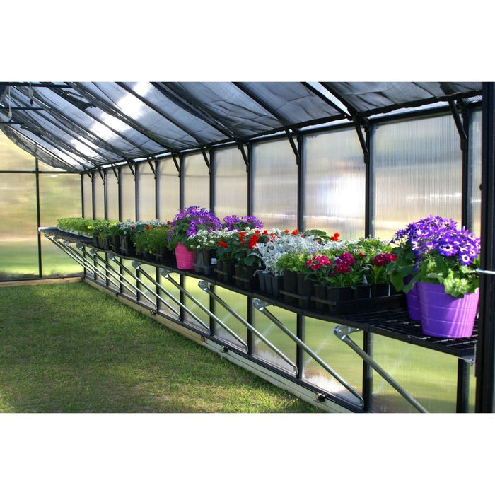 Riverstone Monticello Mojave 8 ft x 16 ft Greenhouse Black MONT-16-BK-MOJAVE - Riverstone - Ambient Home