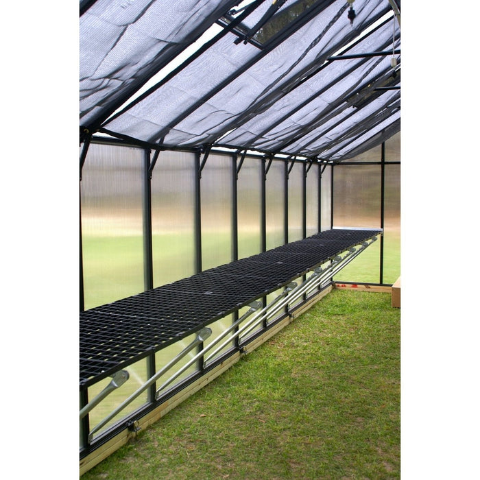 Riverstone Monticello Mojave 8 ft x 24 ft Greenhouse Black MONT-24-BK-MOJAVE - Riverstone - Ambient Home