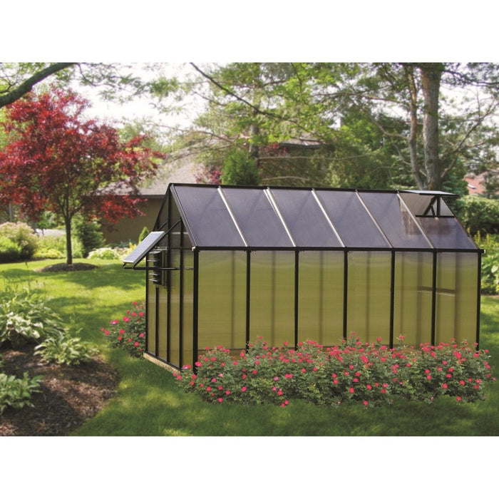 Riverstone Monticello Mojave 8 ft x 12 ft Greenhouse Black MONT-12-BK-MOJAVE - Riverstone - Ambient Home