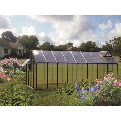 Riverstone Monticello Mojave 8 ft x 16 ft Greenhouse Black MONT-16-BK-MOJAVE - Riverstone - Ambient Home