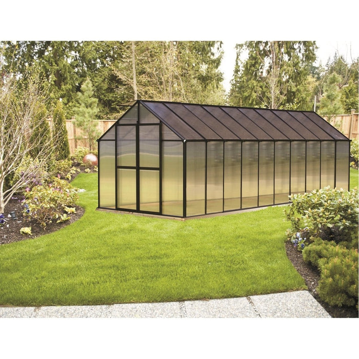 Riverstone Monticello 8 ft x 20 ft Premium Greenhouse Black MONT-20-BK-PREMIUM - Riverstone - Ambient Home