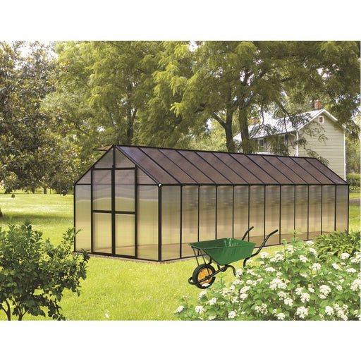 Riverstone Monticello 8 ft x 24 ft Premium Greenhouse Black MONT-24-BK-PREMIUM - Riverstone - Ambient Home