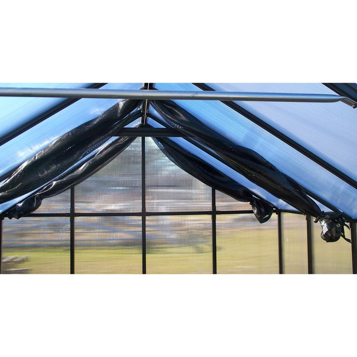 Riverstone Monticello 8 ft x 16 ft Premium Greenhouse Black MONT-16-BK-PREMIUM - Riverstone - Ambient Home