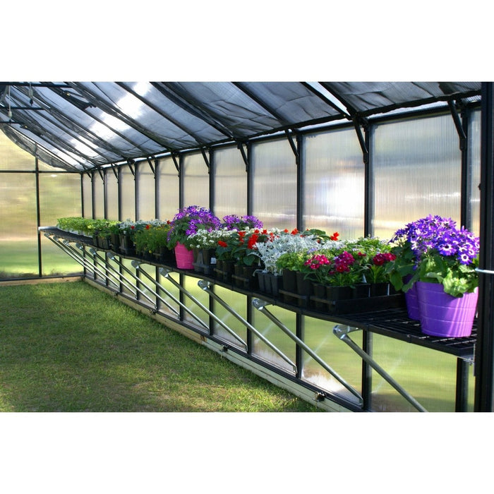 Riverstone Monticello 8 ft x 12 ft Premium Greenhouse Black MONT-12-BK-PREMIUM - Riverstone - Ambient Home