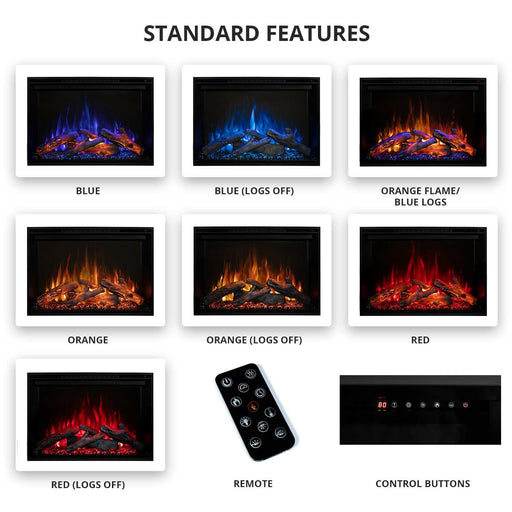 Modern Flames RS-xx26 RedStone 36-Inch Built-In Electric Fireplace - Modern Flames - Ambient Home