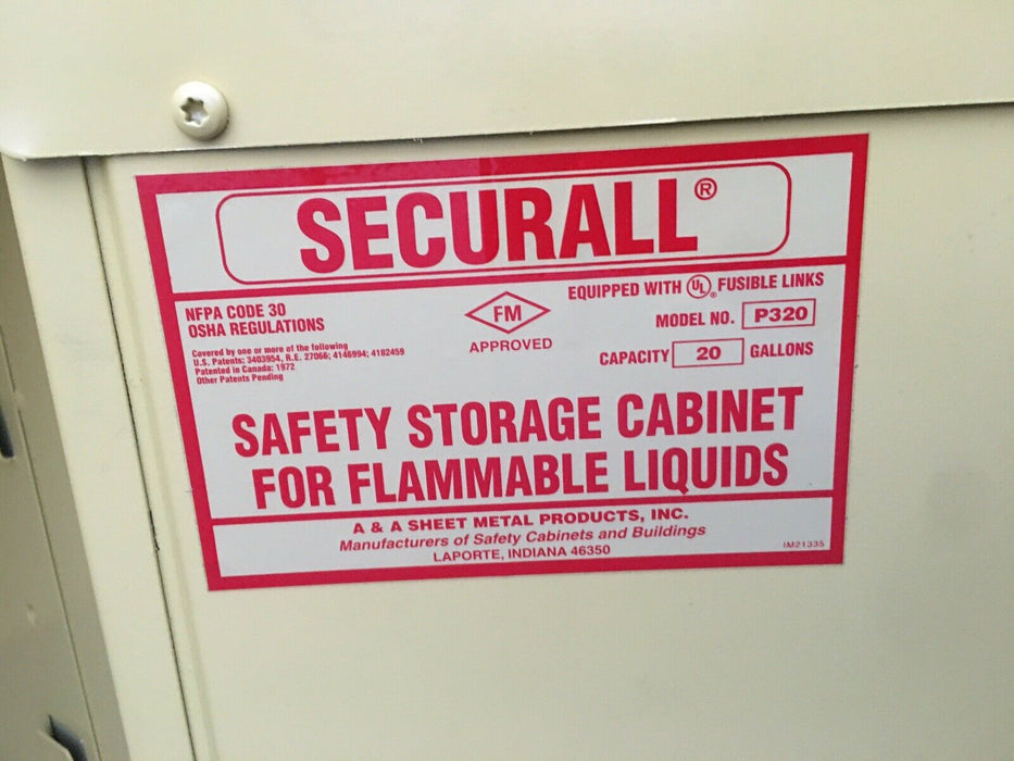 Securall  P320 - 20 Gallon Flammable Paint & Ink Storage Cabinet - Securall - Ambient Home