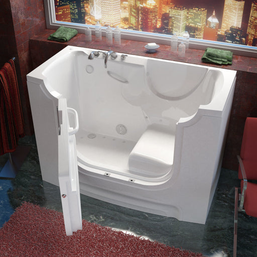 MediTub 3060WC Wheel Chair Accessible 30 x 60 White Bathtub, Whirpool & Air Jets Add-Ons - MediTub - Ambient Home
