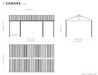 Sojag™ 12x20 ft Samara DIY Carport in Dark Gray - Sojag Carport - Ambient Home