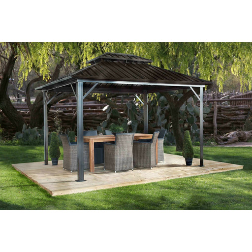 Sojag™ Genova II Double-Roof Gazebo with Mosquito Netting - Sojag Gazebo - Ambient Home