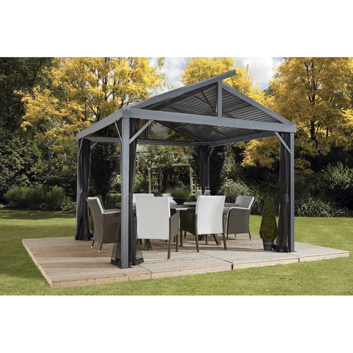 Sojag™ Sanibel II Gazebo Steel Roof with Mosquito Netting - Sojag Gazebo - Ambient Home