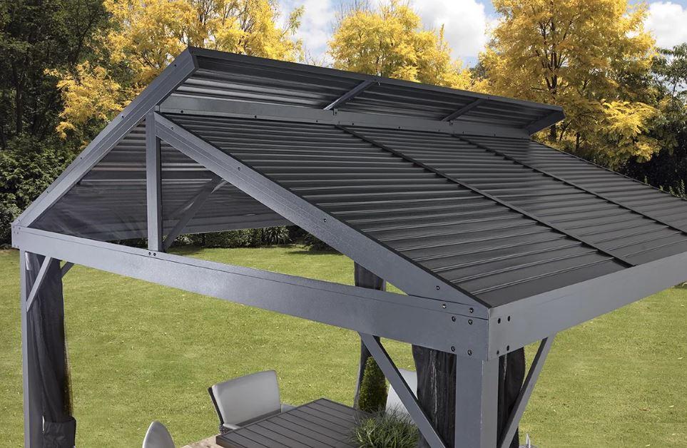 Sojag™ Sanibel II Gazebo Steel Roof with Mosquito Netting - Sojag Gazebo - Ambient Home