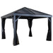 Sojag Gazebo  South Beach 12x12 Aluminum Gazebo - Light Grey - Sojag Gazebo - Ambient Home